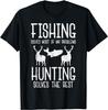 Fishing Solves Most Problems Hunting Rest Funny Men Women Gift Unisex T-Shirt Mens Womens Tees Top