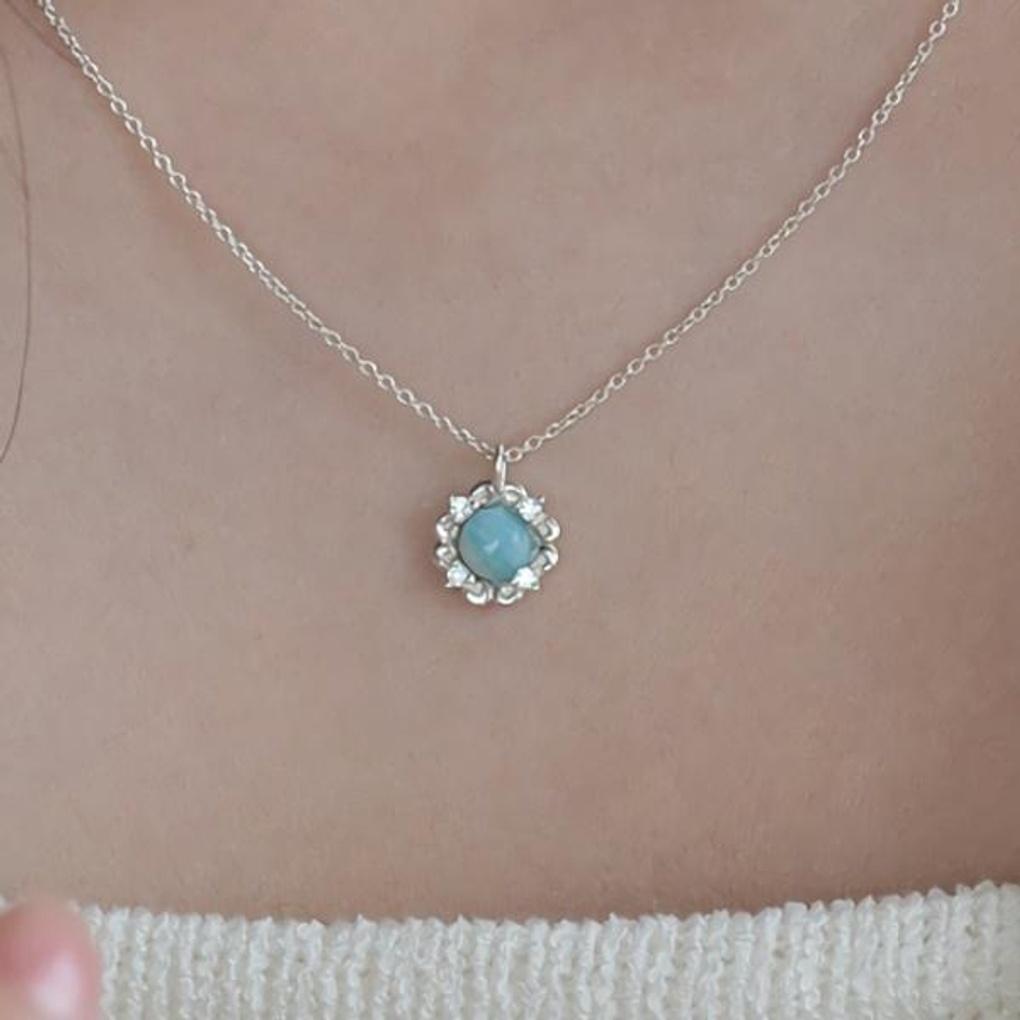 Women's Accessories Daily Larimar Natural Stone Necklace