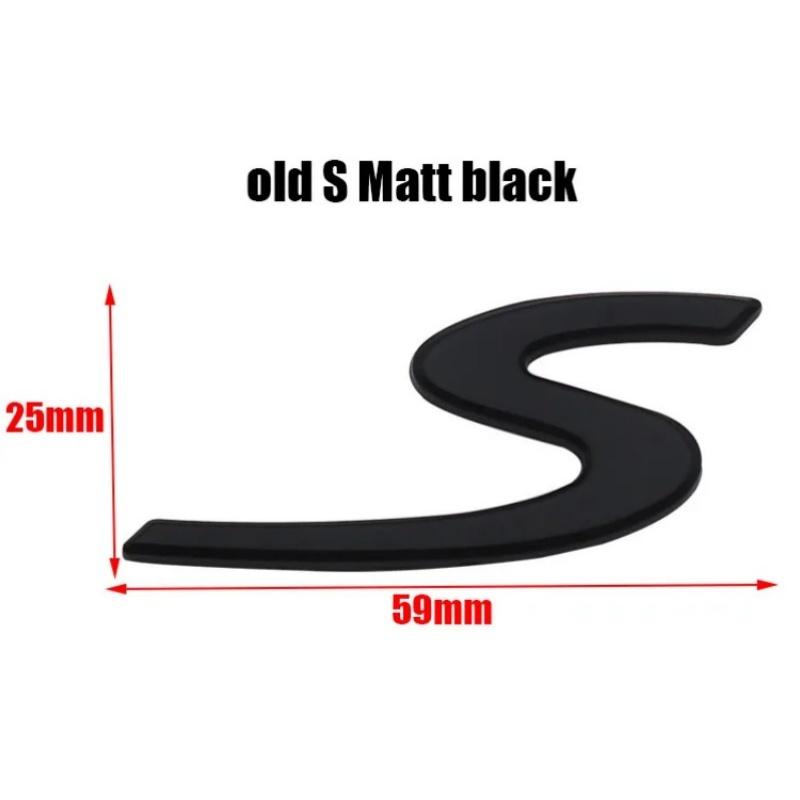 1pcs 3D S Car Emblem Badge Sticker Styling Accessories