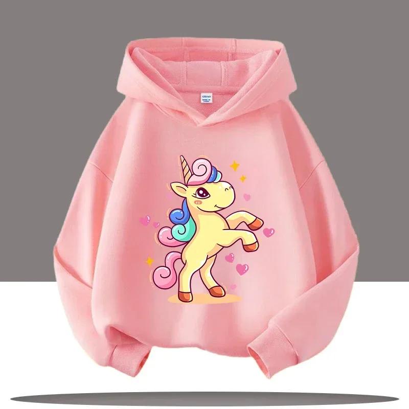 2025 New Best-selling Unicorn Cartoon Children's Clothes Fashionable Warm Sweaters for Boys Girls in Autumn and Winter