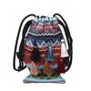 Art Ethnic Style Tassel Bag With Drawstring Closure For Casual Travel And Phone Storage
