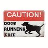 Beware of Dog Iron Sign Outdoor Fence Gate Farm Home Bar Decor Weatherproof PreDrilled