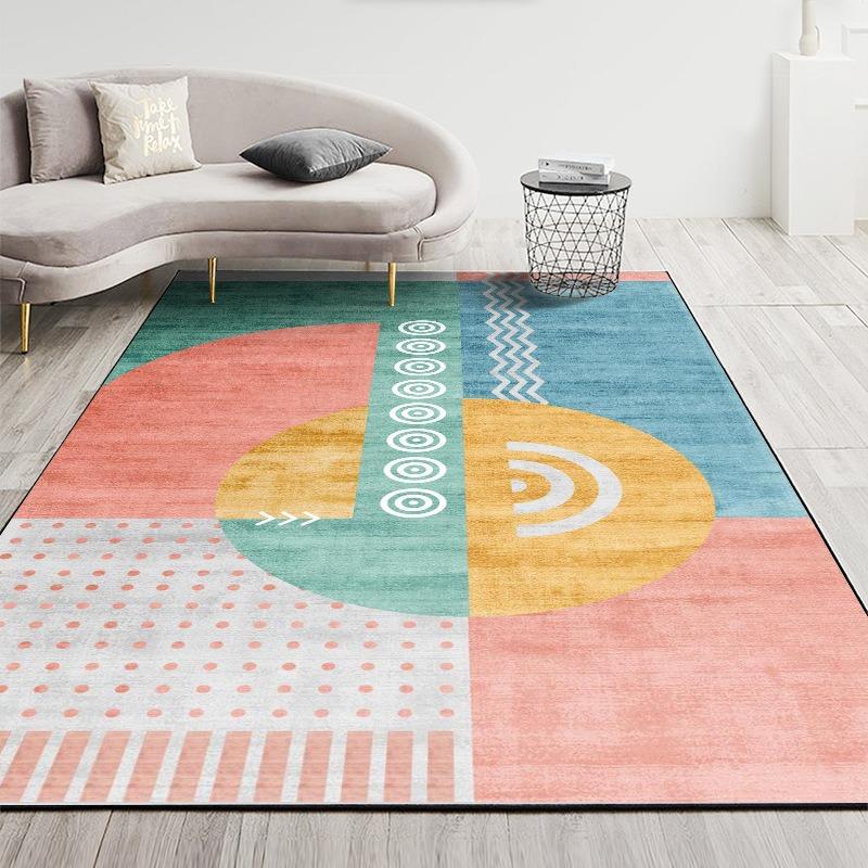 Nordic Modern Minimalist Style Large Carpet Anti-slip Wear-resistant Soft Mat for Living Room and Bedroom Rug Classic Beauty