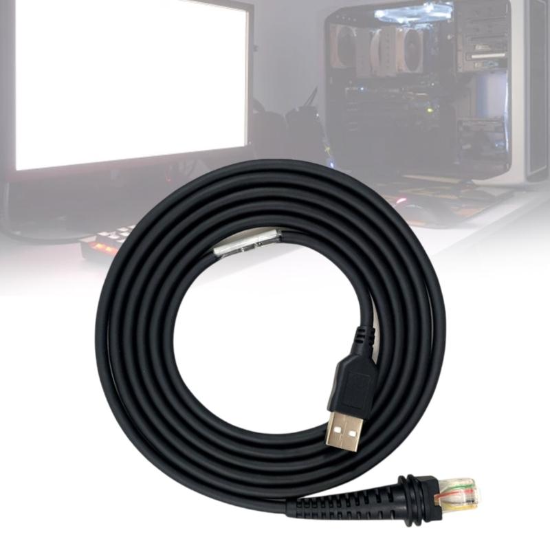 9FT USB Type A Scanner Cable Data Cables Extension Cord PVC Texture Replacement Wire Suitable for Scanning Operations
