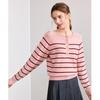 BETU Women's Autumn Striped Long-Sleeve Knit Top