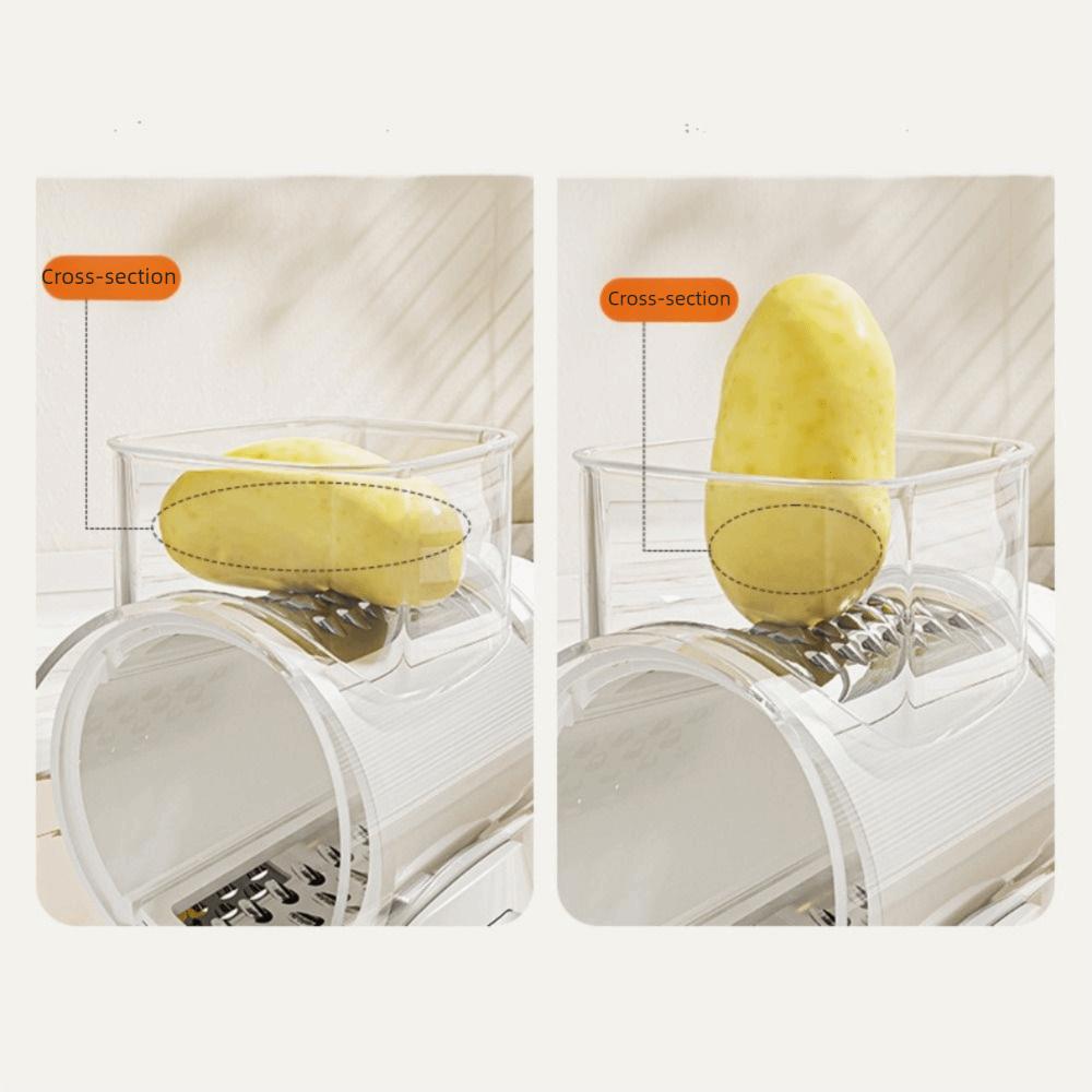 Detachable Hand-Crank Vegetable Slicer Manual Vegetable Cutter Rotary Cheese Grater  Kitchen Prep
