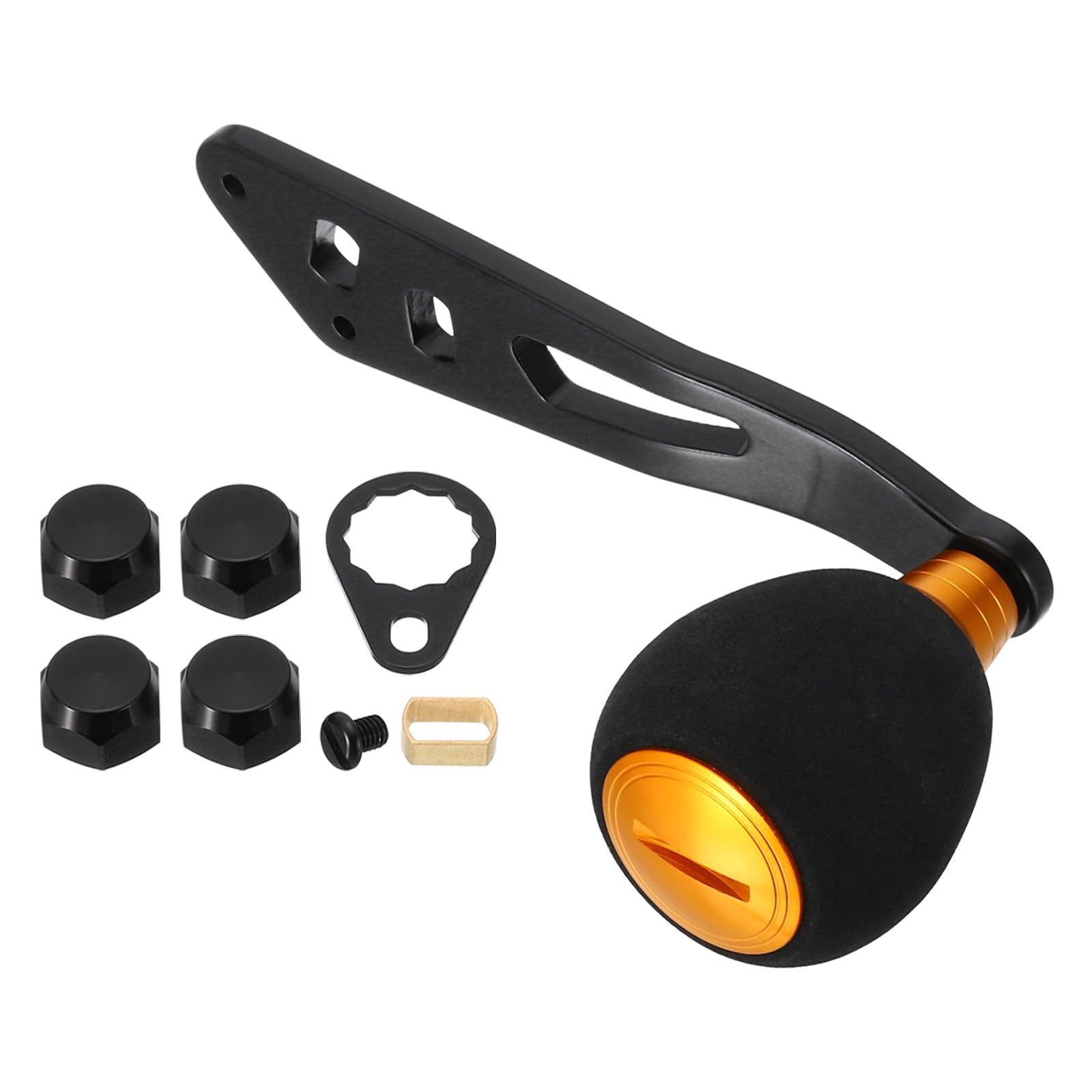 

PATIKIL Baitcasting Power Handle алюминиевый сплав рыболовная катушка коромысло ручка EVA ручка сменная часть для коромысла аксессуары золото черный