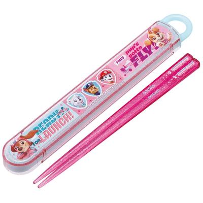 Chopsticks Chopstick Box Set Lunch Box Antibacterial Treatment Boys Girls Easy To Open Sliding Type Made In Japan Paw Patrol GIRL PUP Girls