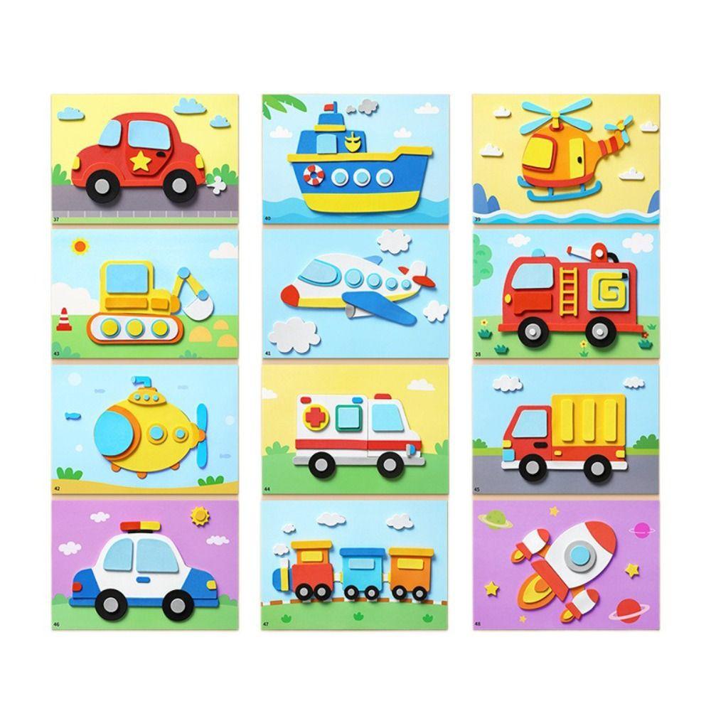 Stereoscopic Montessori  Art Craft Toy Making Material Educational Sticker Toys  Boys Baby Girls