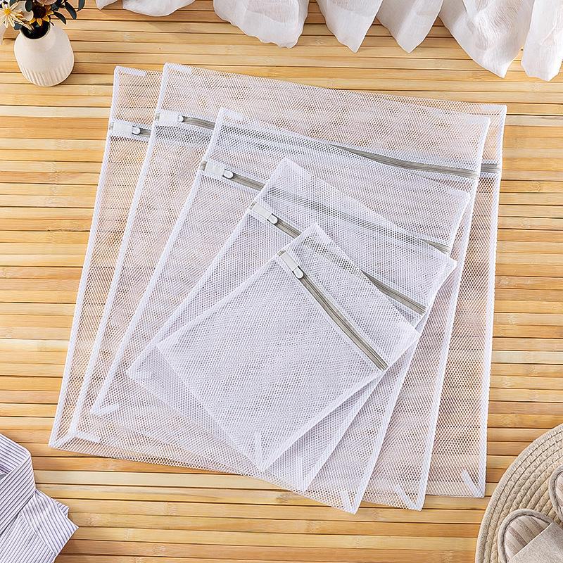 Thick Fine Mesh Laundry Bag Set: Large Sweater, Bra, and Underwear Washing Bags