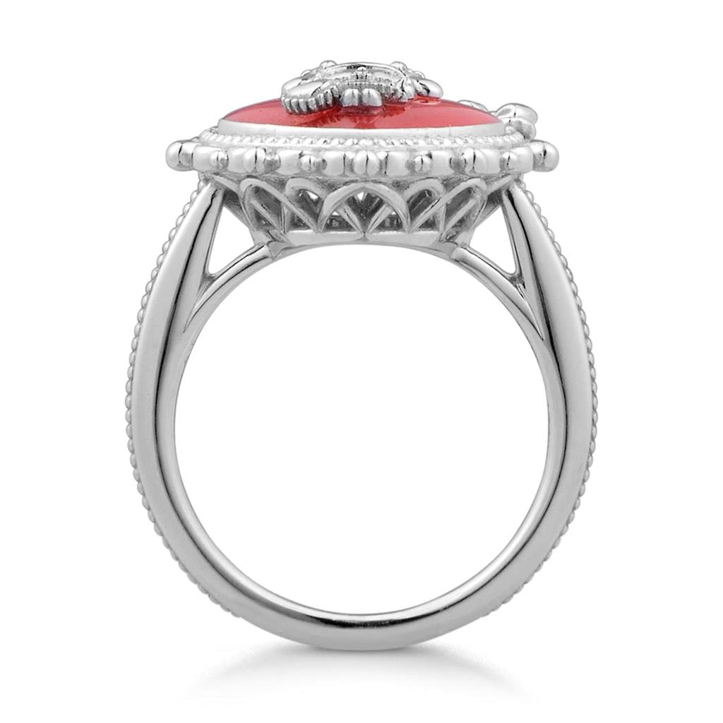 Sanrio My Melody Goods Ring My Melody Heart Ring Silver Accessories Jewelry Present [U-Treasure] Women's (No. 7)