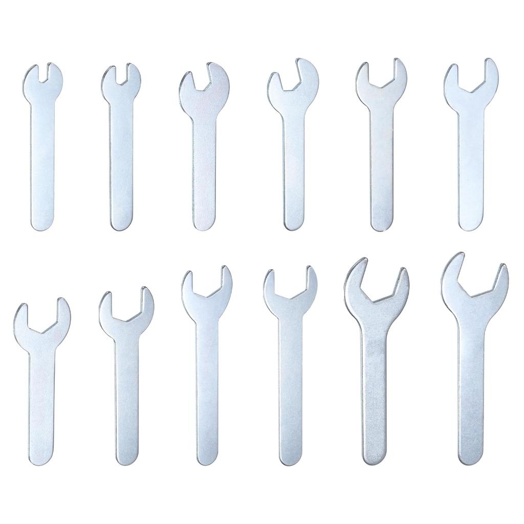 uxcell Open End Wrench 4/5.5/7/8/11/12/13/15/17/19/22/23mm Metric U-Shaped Single Open End Spanner Ultra Thin Small