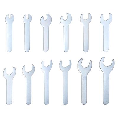 Open End Wrench 4/5.5/7/8/11/12/13/15/17/19/22/23mm Metric U-Shaped Single Open End Spanner Ultra Thin Small