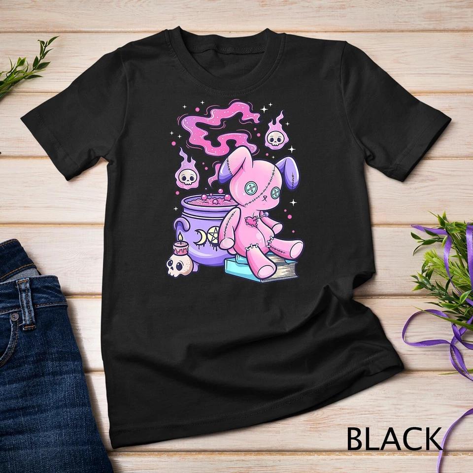 Kawaii Pastel Goth Cute Creepy Witchy Bear T-Shirt Unisex T-shirt 1 4XL