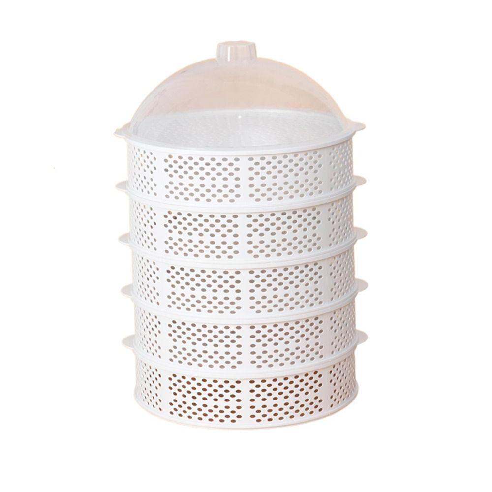 Plastic Dish Cover Stackable Food Protection Box Household Multilayer Vegetable Cover  Leftover