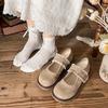 Soft Sole Comfortable Mary Jane Shoes Women's Spring 2025 New Retro Fashion Versatile Velcro Light Mouth Single Shoes