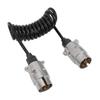 12V Trailer Adapter Wiring Plug 2m  Standard 7 Pin to 7 Pin Spring Wiring Adapter Connector Plug for RV Caravan Boat