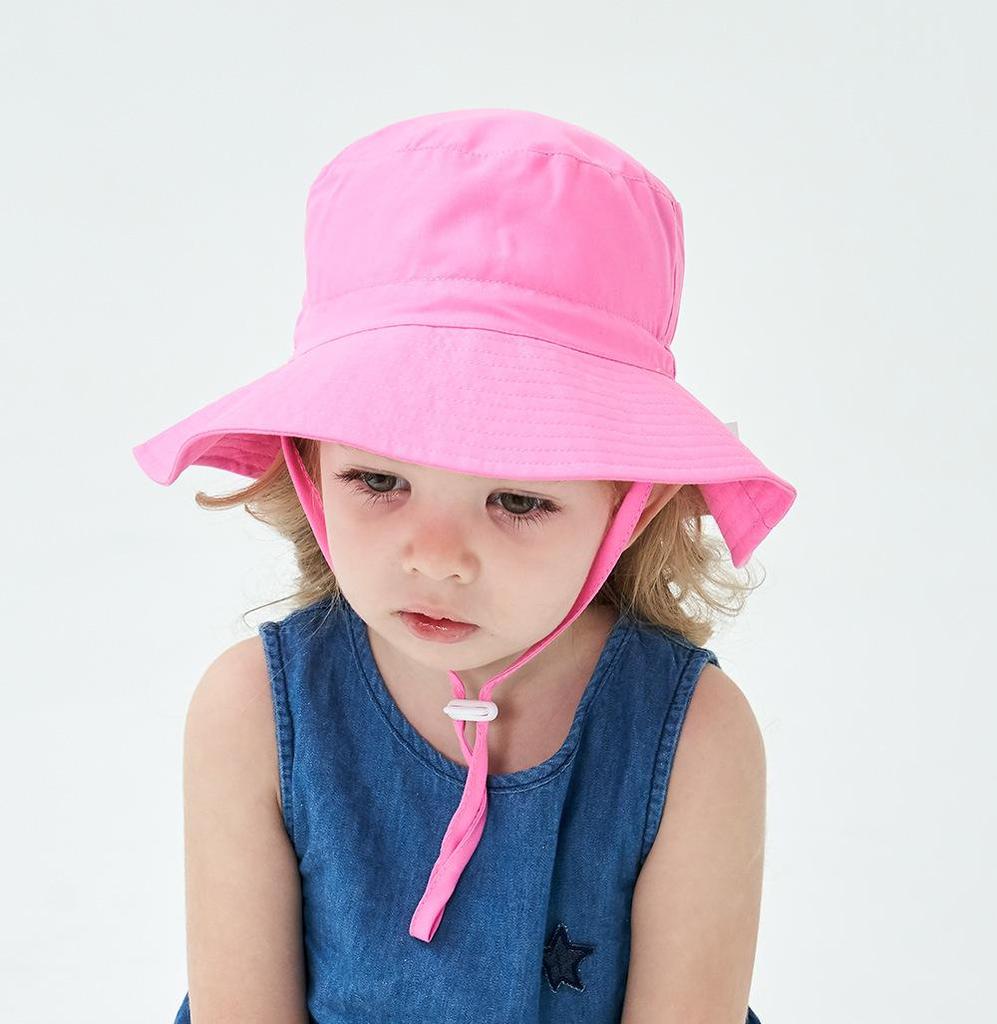 Children's Hat New Sun Hat Male and Female Baby Breathable Basin Hat Beach Hat