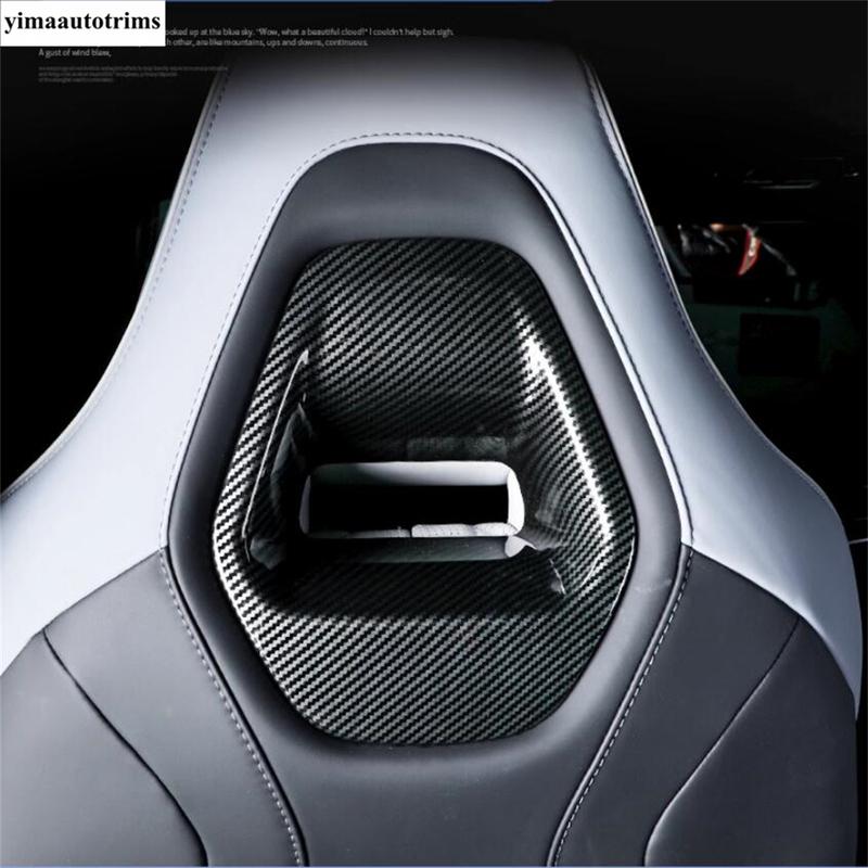 Car Seat Head Pillow Headrest Adjust Button Sequ Decoration Cover Trim For BYD Seal EV   2024 Wood Grain Accessories