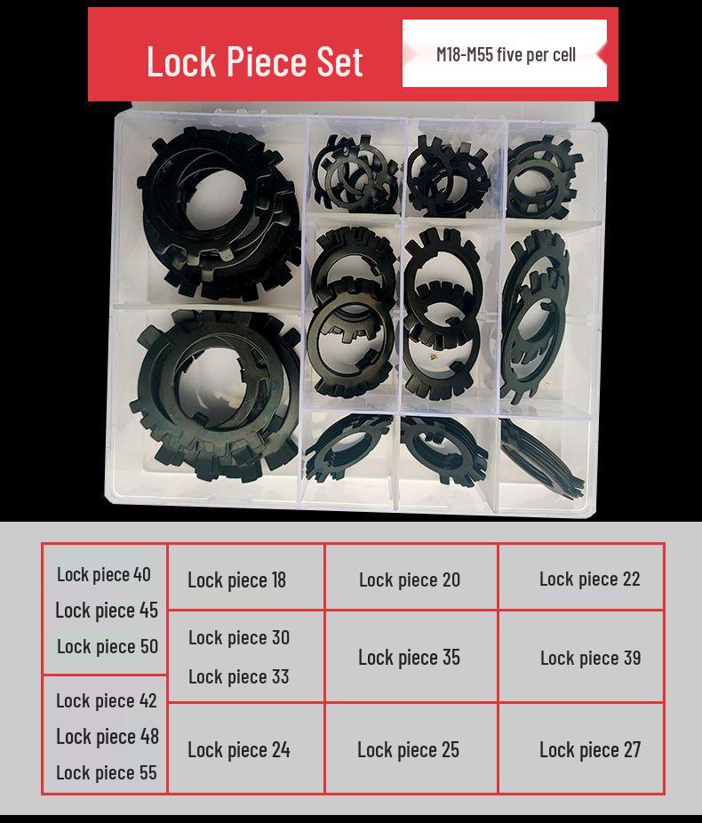 Shaft and Hole Circlip Set: C-Type Inner & Outer Clips