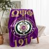 1pc Blanket Omega Psi Phi logo1 Print Design, Lightweight Blanket for Sofa, Bed- Soft &Warm, Gift for All Seasons like Christmas, Halloween
