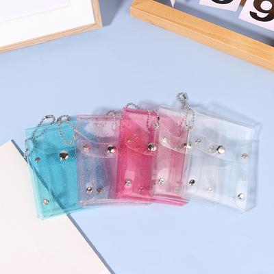 Mini Make-Up Tasche Süße Pailletten Transparent Lippenstift Tasche Rosa Schlüsselanhänger Make-Up Tasche Fall
