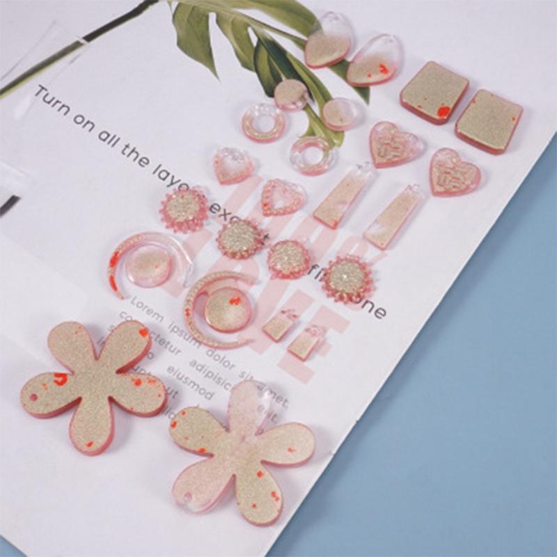 Crystal Epoxy Resin Mold DIY Crafts Jewelry Pendant Mold Handmade Multi-style Earrings Eardrop Danglers Silicone Mould