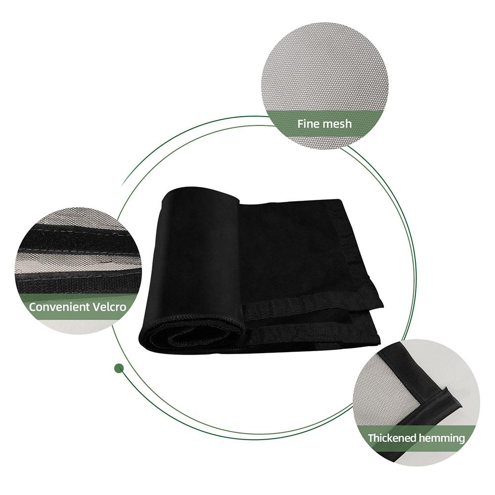 Seamless Garage Door Curtain Retractable Mosquito Netting Anti Bug Fly Insect Foldable Mesh Screen Summer Outdoor Supplies