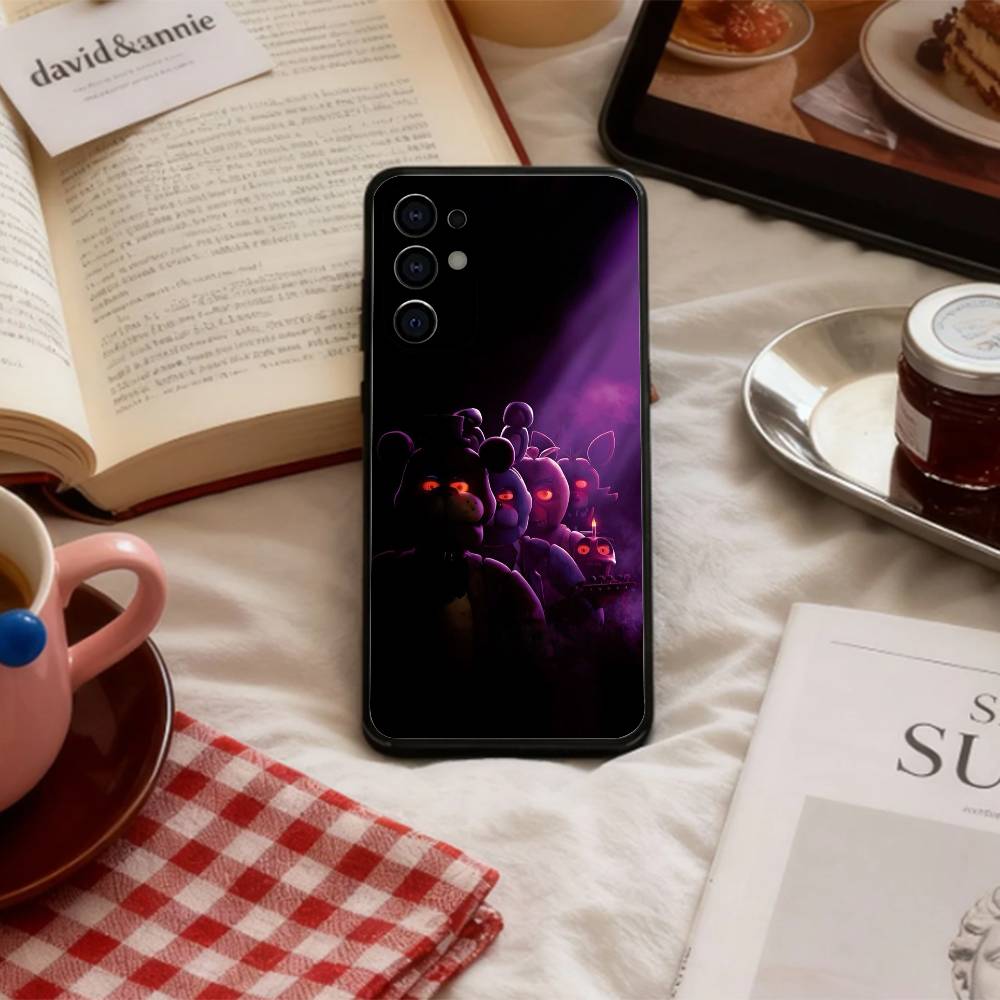 Five N-Nights At F-Freddys Fnaf Handyhülle Für Samsung S 25,24,23,22,30,21,10,9,Ultra,Plus,Lite,FE,4,5 G Weiche Schwarze Hülle