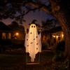 Einfach zu installieren Herbst-Hofdekoration Große hängende Schaukel Geist Halloween-Dekoration, 5 Fuß gruselig auf einer Außen Dekorationen mit Hexenhut für Baum Veranda Garten