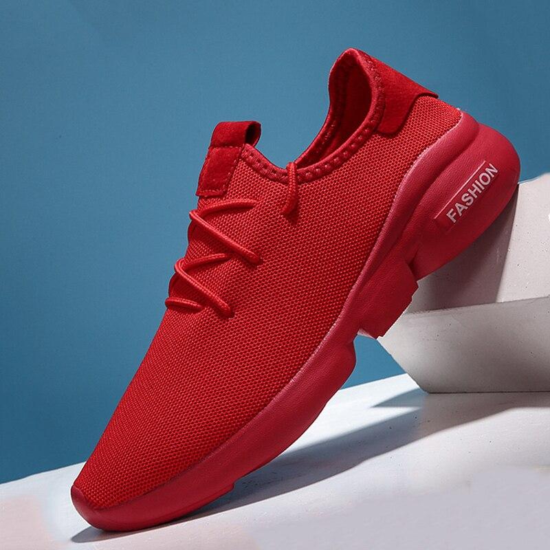 Buy Men's Shoes Summer Casual Shoes Large Size Red Sneakers Outdoor