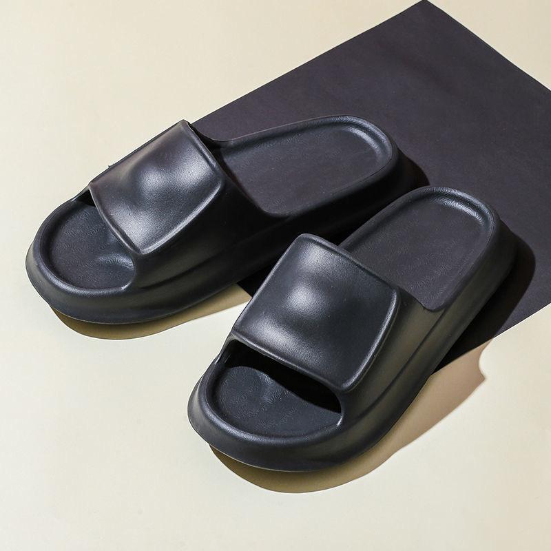 Summer Home Thick-soled Slippers Female Couple Bathroom Bathing Thick Soft Bottom Indoor Wear Sandals and Slippers for Women