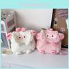 Soft Cute Lamb Plush Cartoon Backpack Curved Shoulder Straps Girls Students