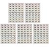 5pcs Butterflies Pattern Nail Art Sticker Fashionable Nail DIY Decal Manicure Tool