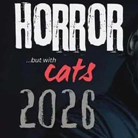 2026 Halloween Horror Movie And Cats Wall Calendar 12-Month Planner with Spooky Cat Illustrations Wall Hanging Spiral Bound Calendar for Scary