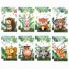 8pcs Ocean Theme Spiral Notebook Marine Life Pocket Memo Pad Portable Tear-Off Notepad Student School Office Supplies Stationery