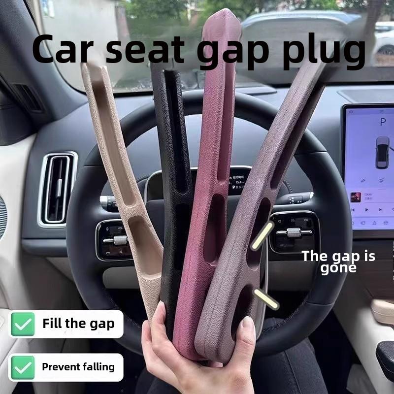 Car Seat Gap Organizer Filler Plug Car Seat Gap Plug Strip With 2 Grooves Bendable Seat Gap Storage Plug Car Interior Accessorie