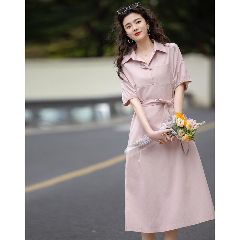 Demana Cloud Cotton Elegant Spring Dress with Floral Petal Sleeves