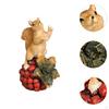 Garden Sculpture Squirrel Ornament Animal Model Novelty Statue Resin Figurine for Park