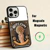 Cool Art Bitcoin Digital  Phone Case For iPhone 17,16,15,14,13,12,Plus,Pro,Max for Magsafe Magnetic Wireless Charging