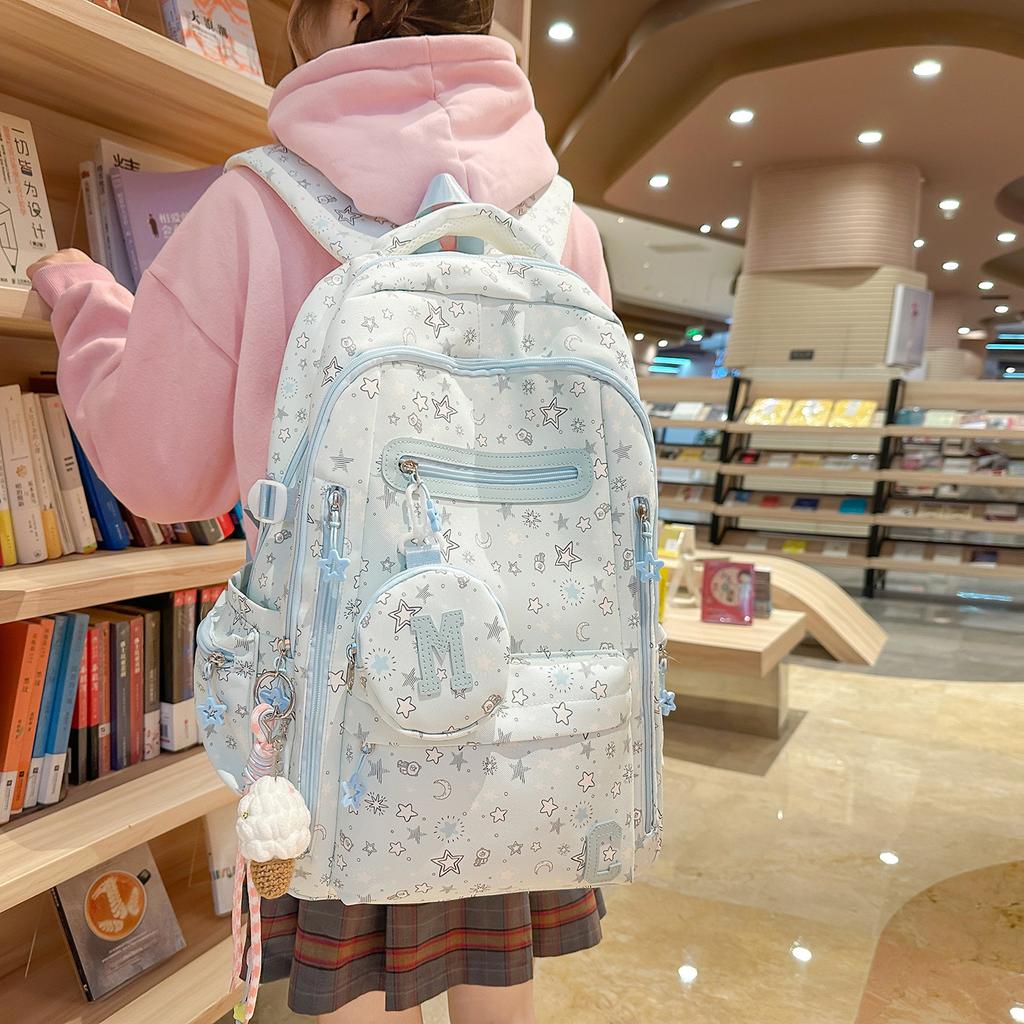Schoolbag Junior high school students large capacity 1011 new backpack female students high value backpack leisure commuter schoolbag