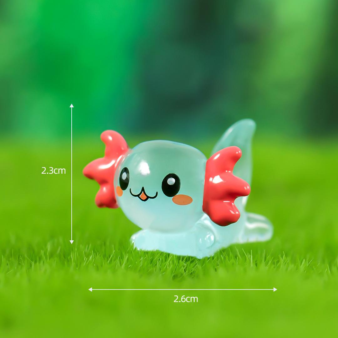 

Luminous Hexagonal Dragon Ornament Mini Color Cartoon Doll Micro Landscape Decoration Miniature Toy decorative figurines