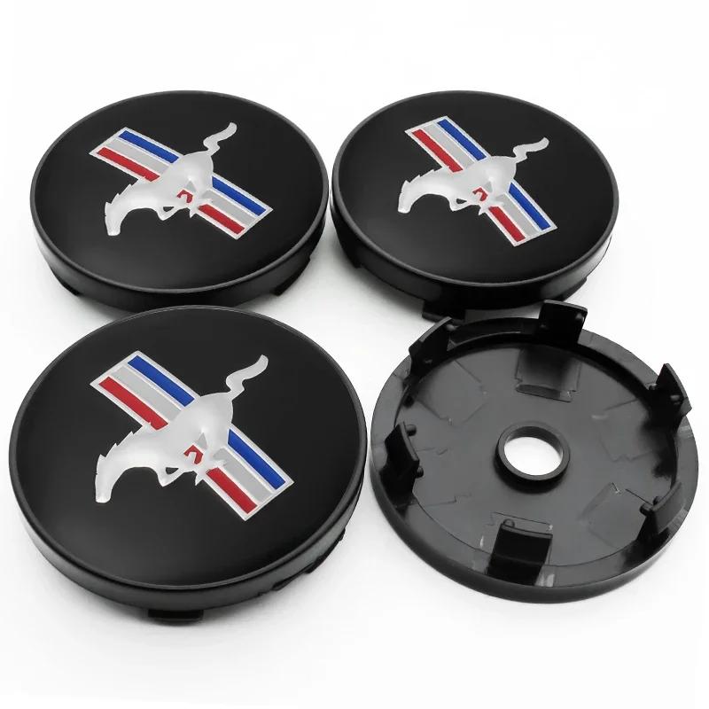 4pcs 60mm Car Styling Wheel Hub Center Caps Rim Cover Badge Emblem For Ford ST Focus Fiesta Ranger Mondeo Kuga Mustang Transit