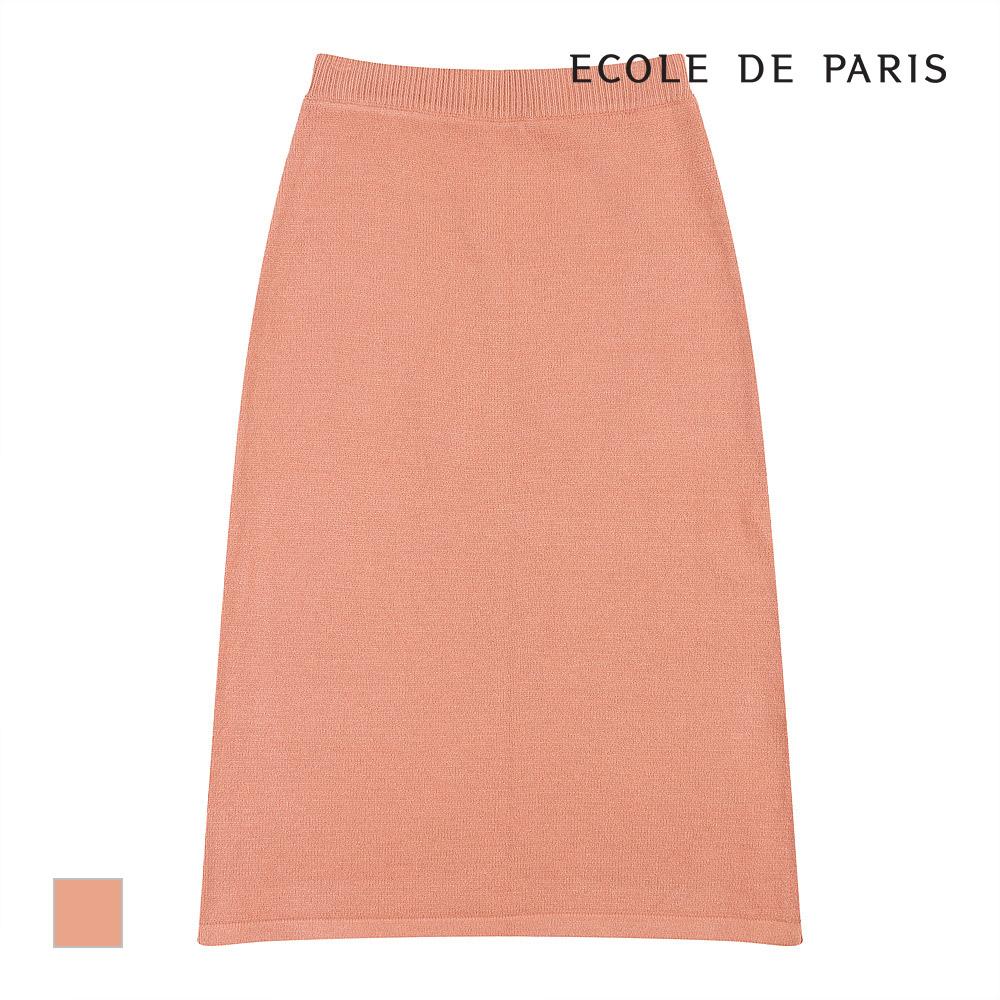 ECOLEDEPARIS Side Slit Knit Skirt_Pb0Zksc030Z