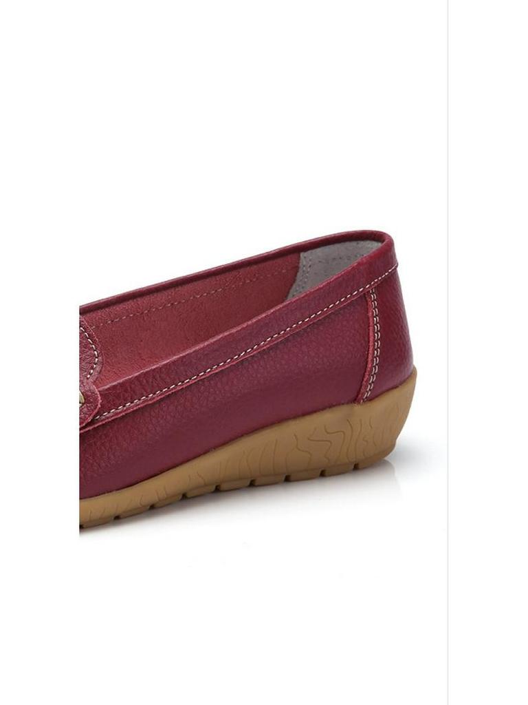 Summer Soft Wedge Leather Shoes for Middle-Aged and Elderly Women – Breathable Design