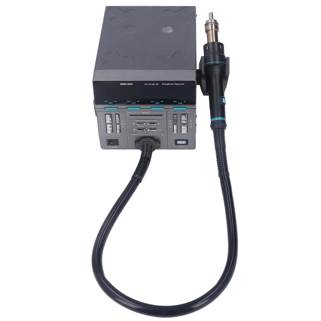 3 Modes Hot Air Rework Station Auto Sleep Digital Display Hot Air Gun Soldering Station 1300W US Plug AC110V