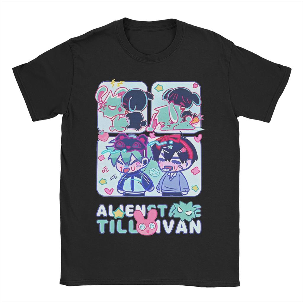 Neuheit Alien Bühne T-Shirts für Männer Frauen Rundhals 100% Baumwolle T-Shirt Till Ivan Anime Kurzarm T-Shirts Geschenkidee Kleidung