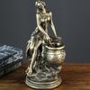 Goddess Resin Craft: European Retro Desktop Decoration, Copper Imitation Ornament