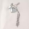 Stainless Steel Lip Balm Bag Key Chain Silver Color Lip Balm Keychain