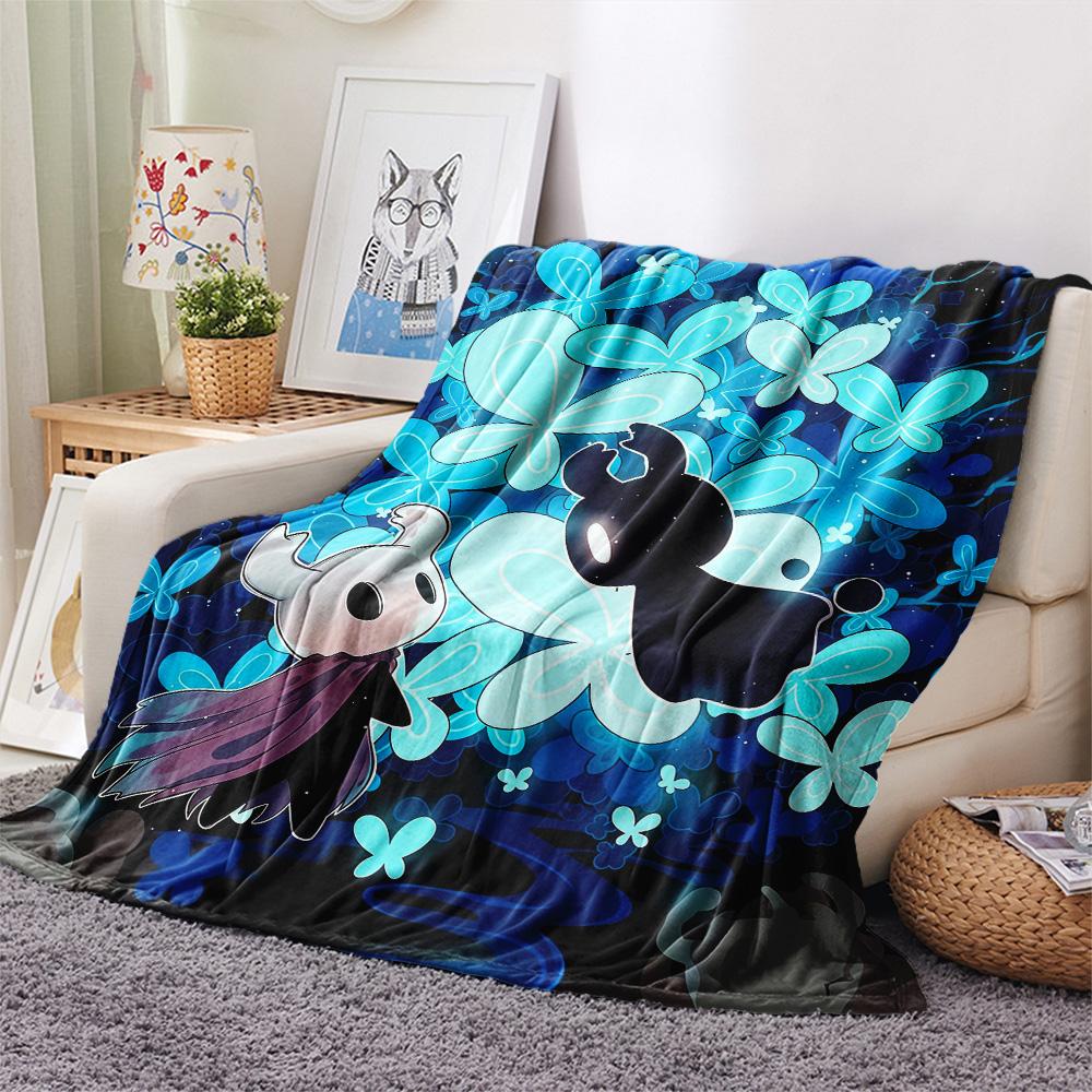 Hollow Knight Flannel Blanket, High Quality Comfortable for All Seasons, Home Decor, Warmth and Comfort